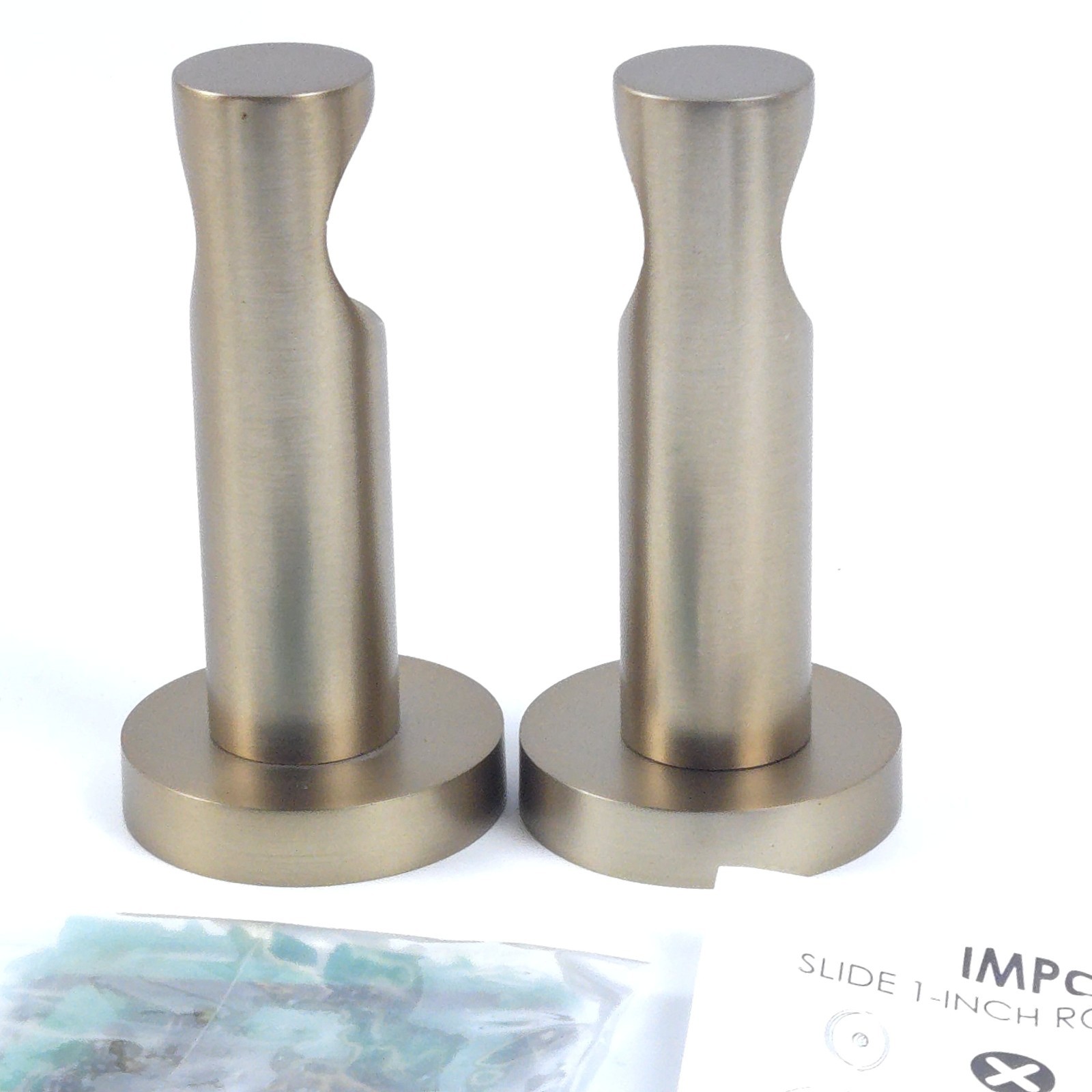Ceiling or Wall Mount Curtain Rod Brackets Holders for Curtain Rods of 7/8 an..