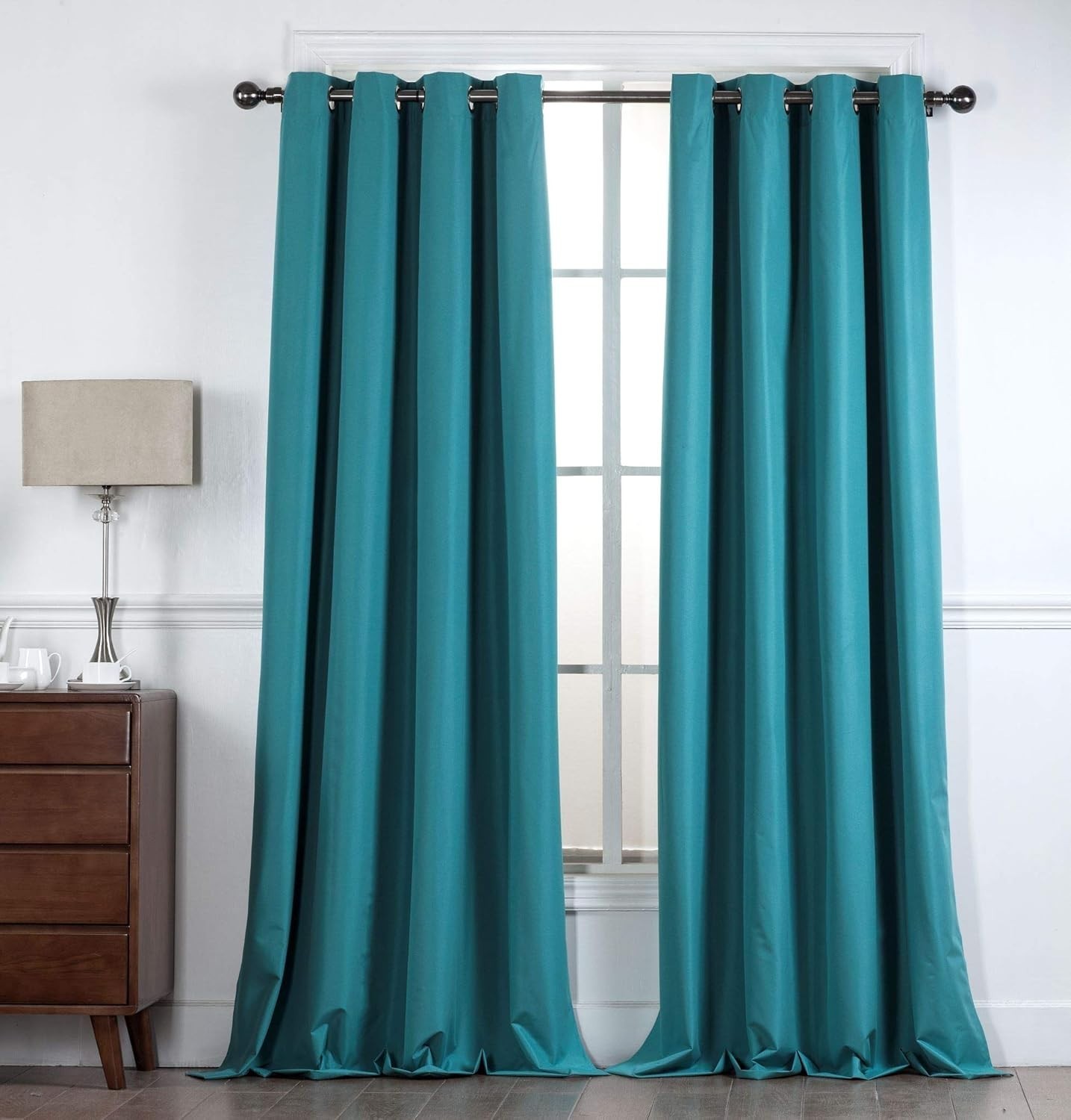 100% Blackout YHSF Grommet Window Curtain Set 52″ W x 84″ L Pack of 2 Panels
