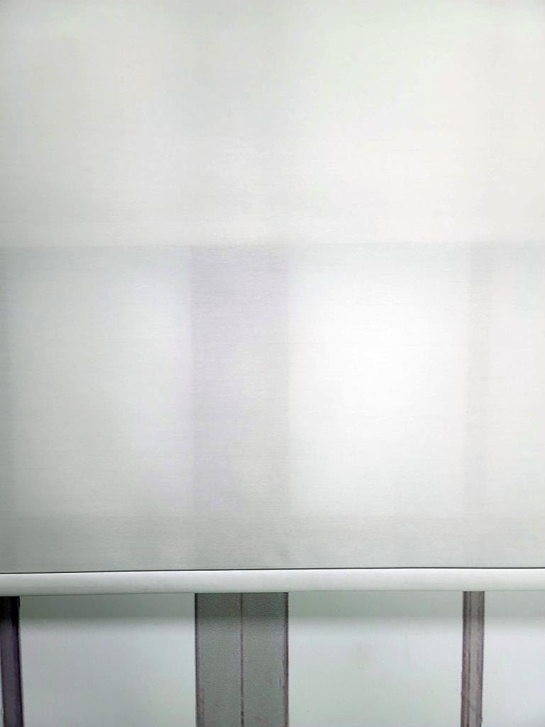 Plain Fabric Double Mechanism Tulle and Roller Blinds Curtain, Light filtering,