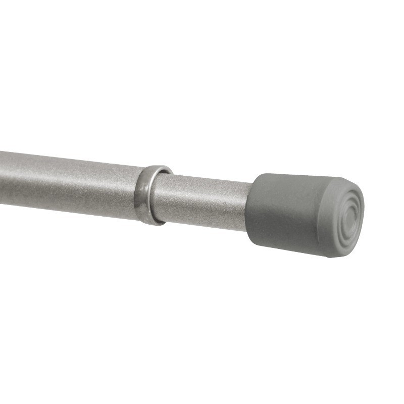 2 Pack 18-28 in Adjustable Spring Tension Curtain Rod 7/16in Diameter Steel Tube