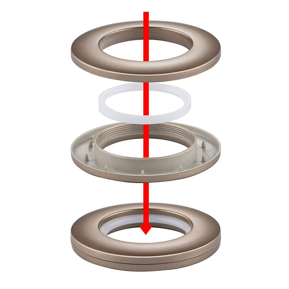 32 Pack Curtain Grommets,Inner Diameter 1-9/16″(40mm) Curtain Eyelet Rings Na…