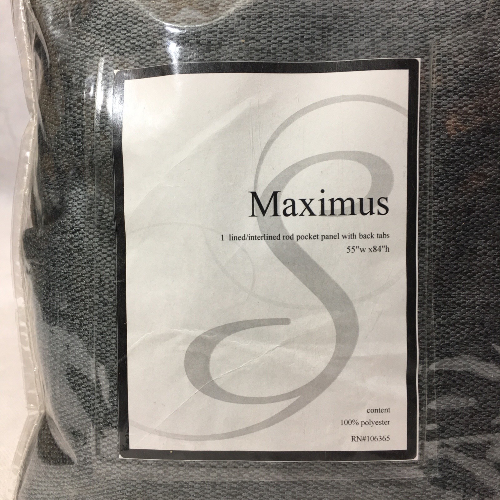 Maximus Lined/Interlined Rod Pocket Panel with Back Tabs 55″ x 84″ Set of 4 Lot