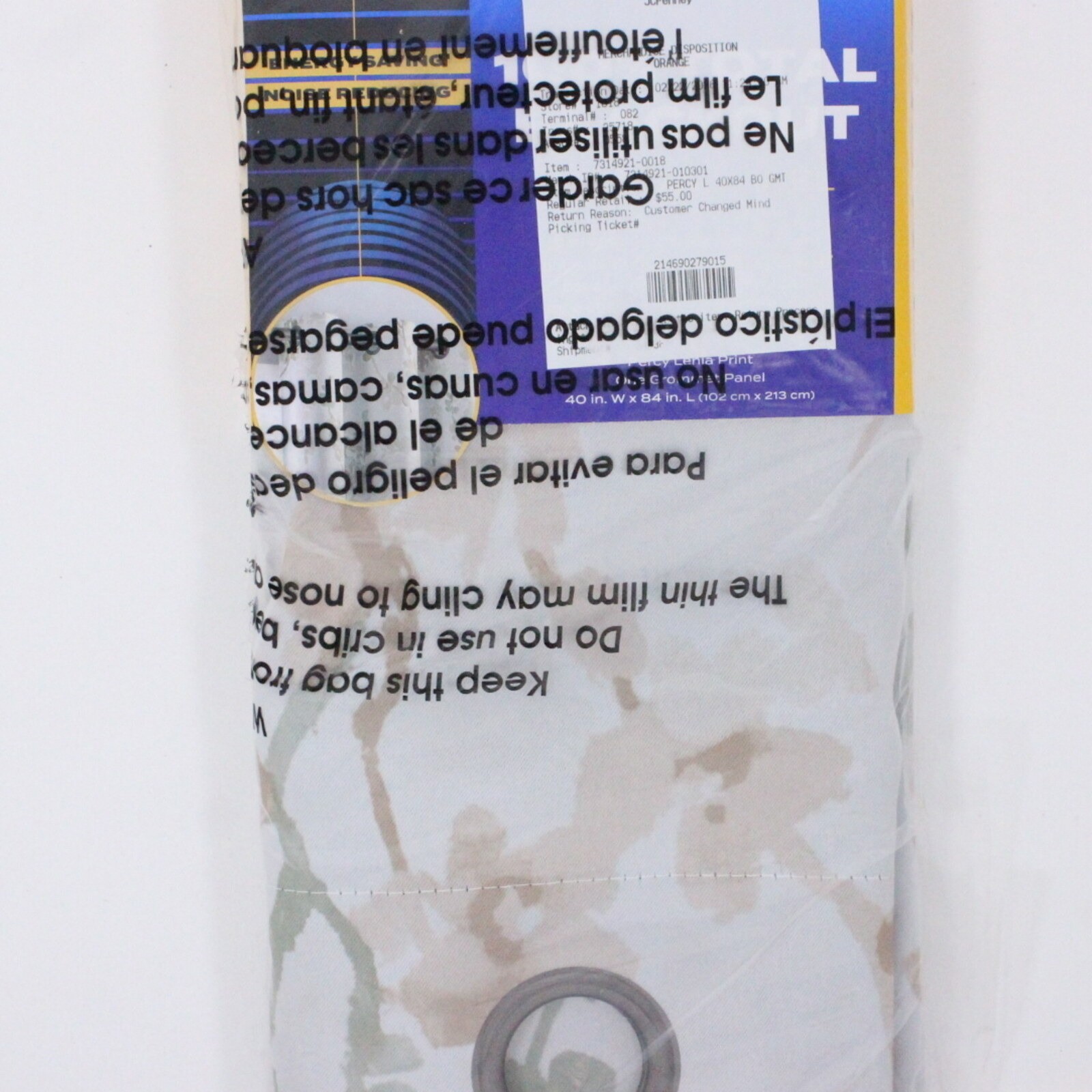 Sun Zero Blackout Curtain Panel 40×84 Sage Grommet Top Single