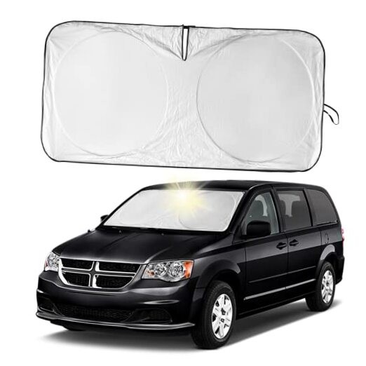 Front Windshield Sun Shade Sunshade-for Dodge for Dodge Caravan 2006-2024