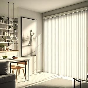 Vertical Blinds Replacement Slats Heavy Duty PVC Smooth Curved (Off White) You