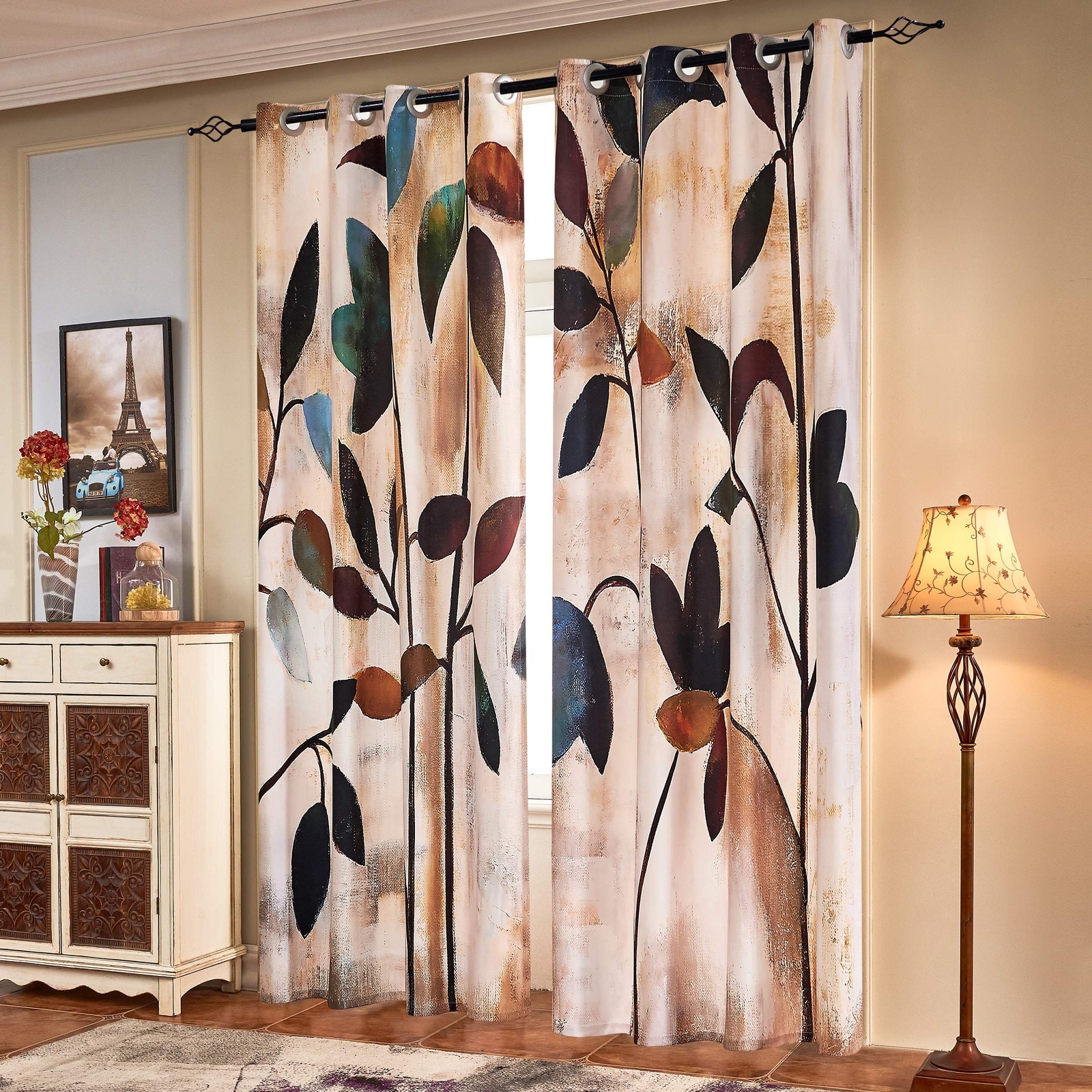 subrtex Printed Curtains Room Darkening for Bedroom Living Room Kids Room Din…