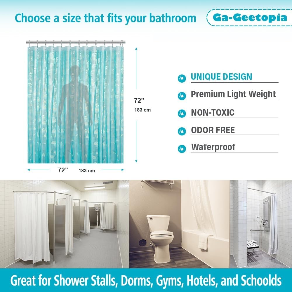 Ga-Geetopia EVA 3D Teal Pearl Water 72"W x 72"L (Pack of 1),