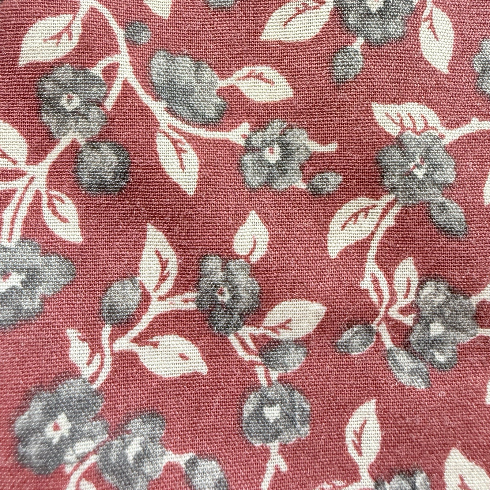Vtg SET 3 Ruffled Priscilla Curtains & Tieback Grey Floral Tattersall Plaid 78”L