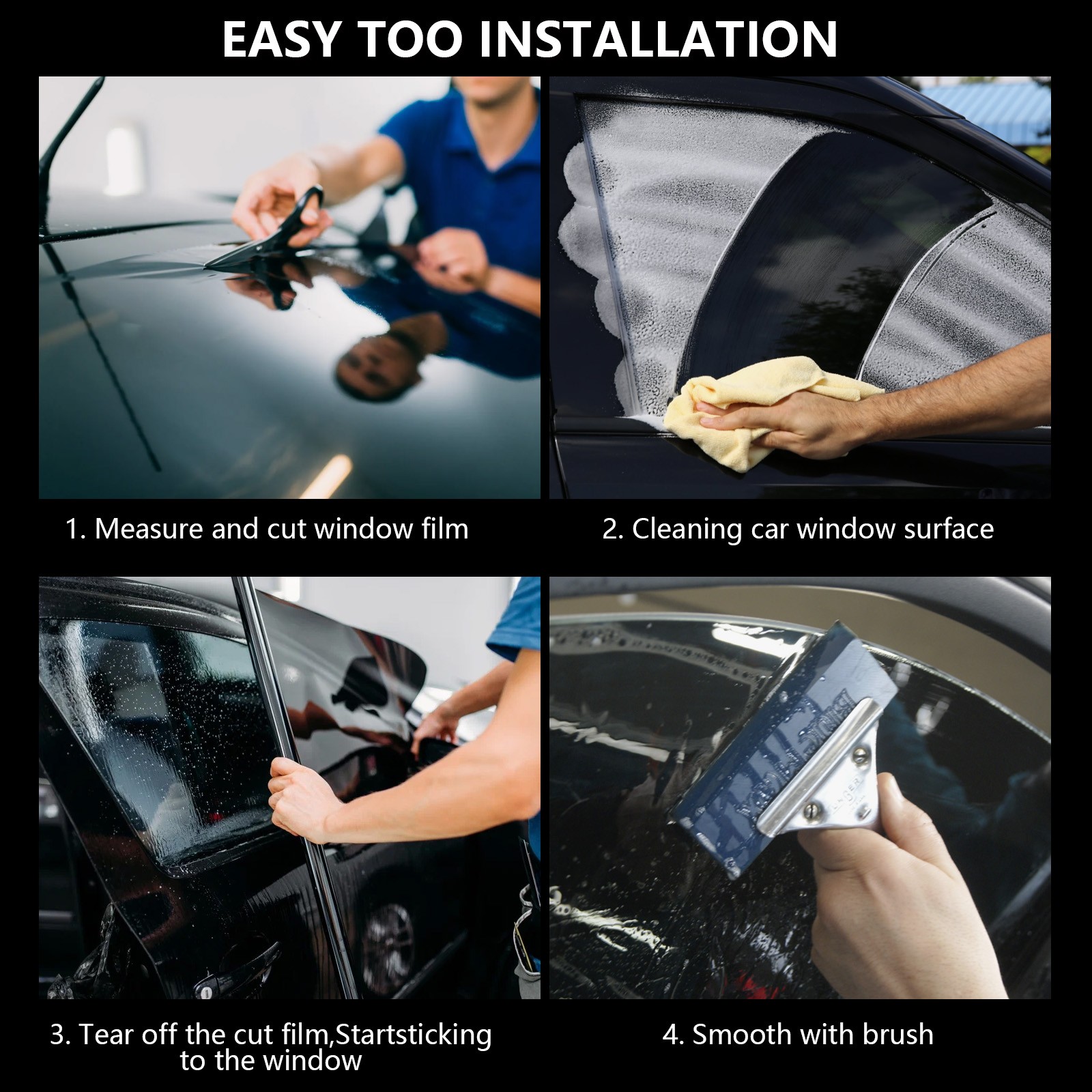 Nano Ceramic Window Tint Film for Car High Heat Rejection UV Block 5%/20%/35%VLT