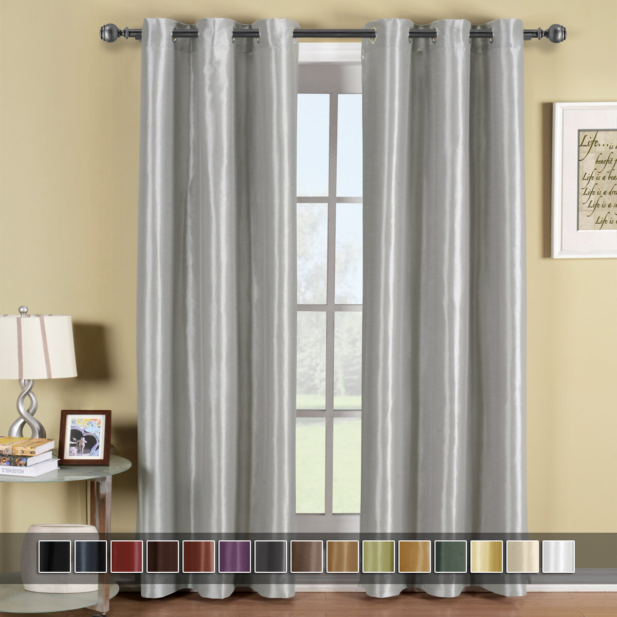 Soho Grommet Thermal-Insulated Blackout Window Curtain Panels (Single)