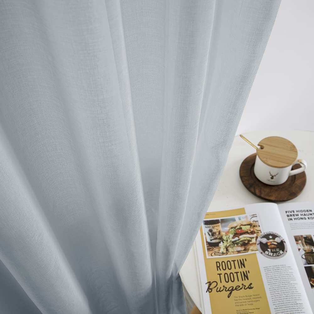 Half Curtains For Windows48 Inch Lengthsheer Short Curtains For Bedroomsmall Bat