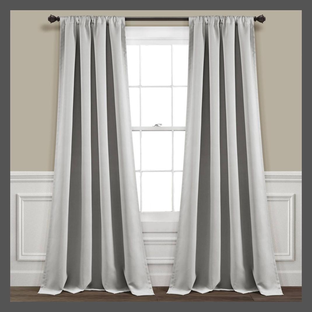 Set of 2 (84″x52″) Insulated Rod Pocket Blackout Window Curtain Panels Light