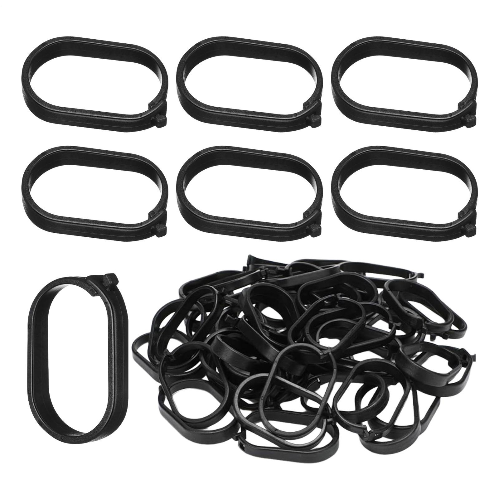 100pcs Curtains Hooks Rings For Gazebo Replacement Canopy Mosquito Nets Window