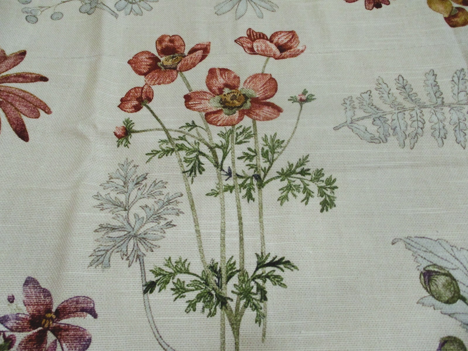 NIP Waverly second spring balloon valance florals berries ferns