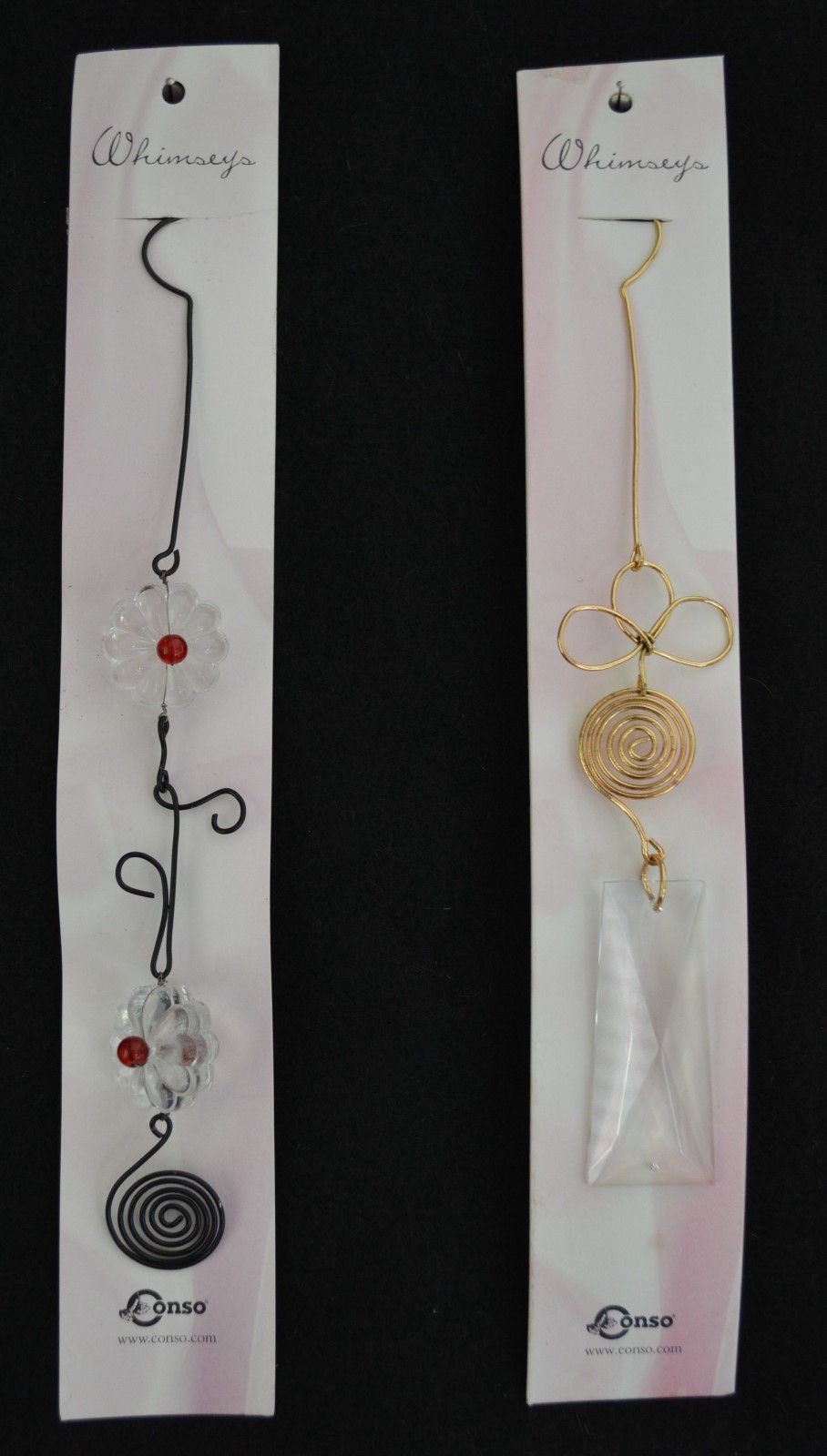Conso Whimsey Dangle Curtain / Chandelier Decorations – 2 Designs ~8″L x 1 3/8w