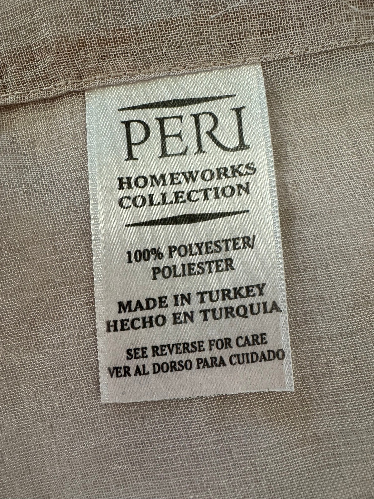 Peri Homeworks Collection Sheer Scarf Valance – Crochet Lace Trim 56”x 24”