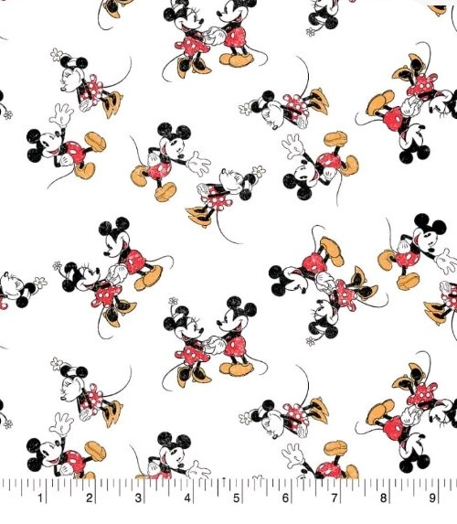 LINED WINDOW VALANCE CURTAIN 42 X 15 DISNEY MICKEY MOUSE MINNIE CARTOON