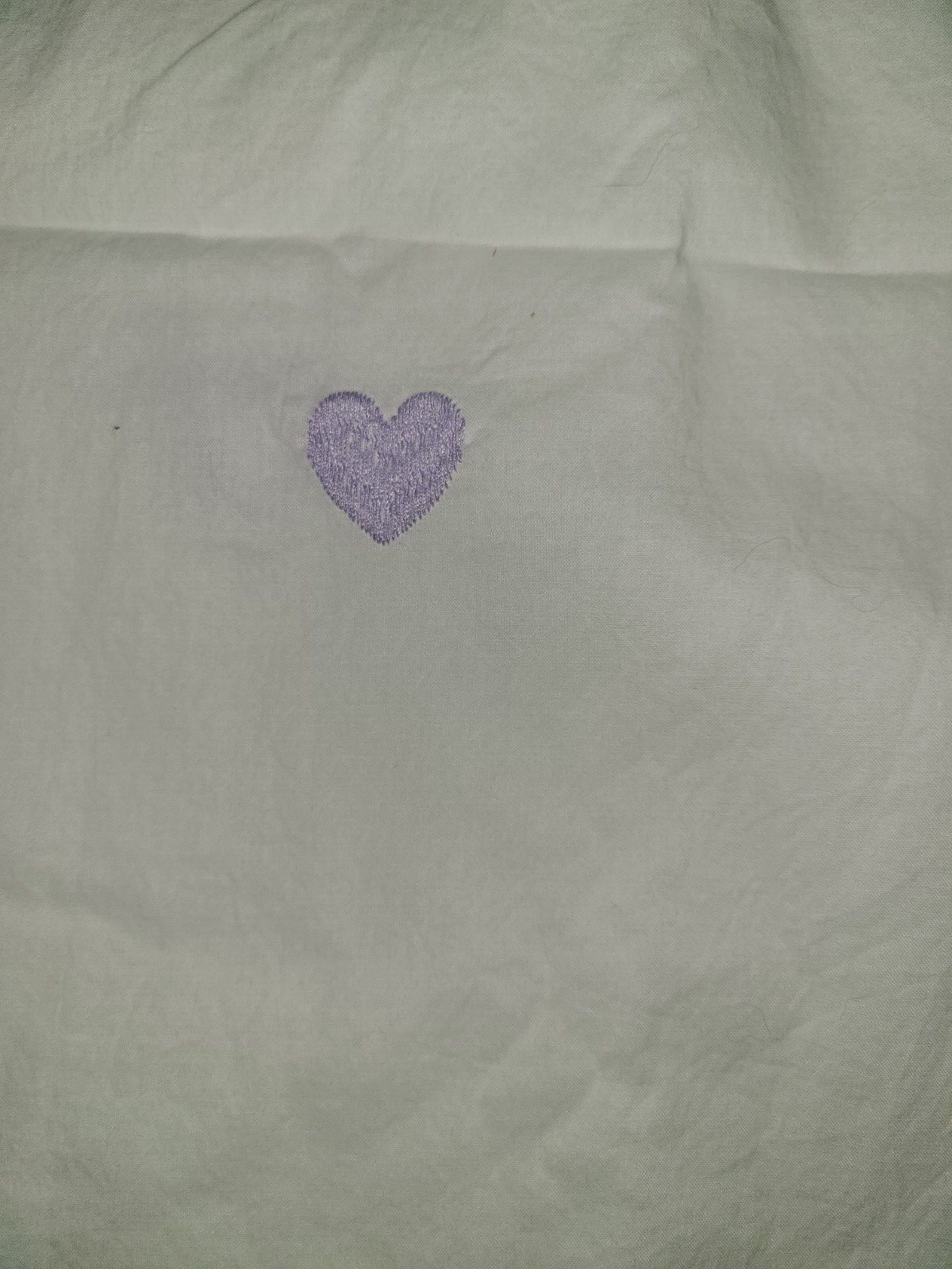 Pottery Barn Kids “Embroid. Lavender Hearts” Sheer Drapery Panels 44″ X 96″ – 2