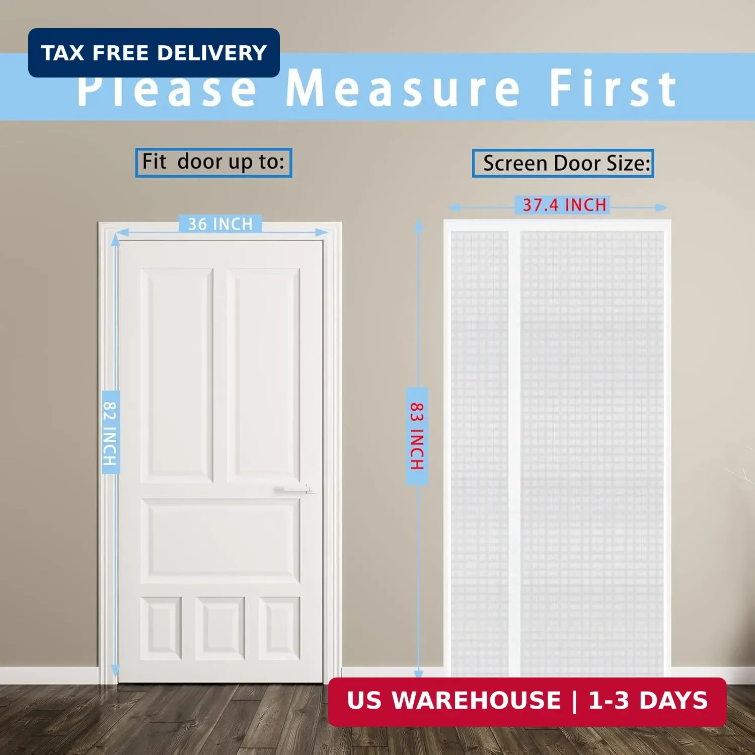 Reversible Left or Right Side Opening Insulated Door Curtain, Keep Cold Out Ther
