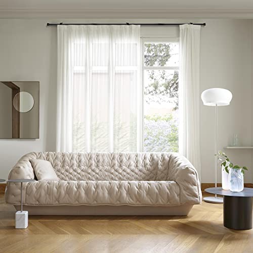 Small Curtain Rods for Windows 30″ to 45″ 5/8 Inch Standard 30-45″ Black