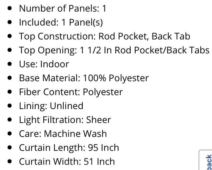 2 Curtainworks Trinity Crinkle Voile Pole Top Panel 51” W X 95”L Winter White
