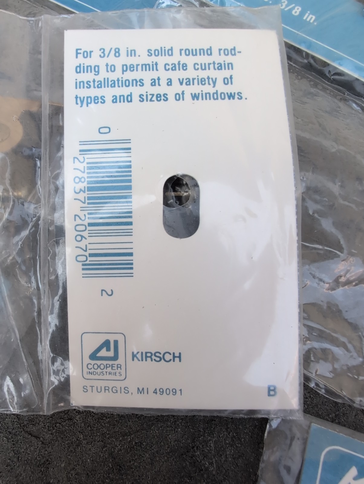 12 Sets Pair KIRSCH BARREL BRACKETS 3/8″ Brass Rod Vtg Cafe Curtain Rods NIP