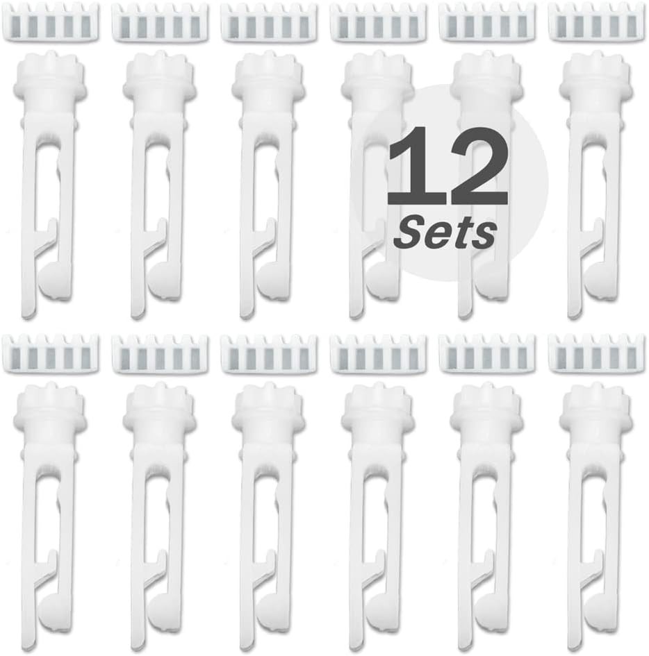 12Sets Vertical Window Blind Stem and Gear for Vanes Carrier of 3-1/2″ or 5″ …
