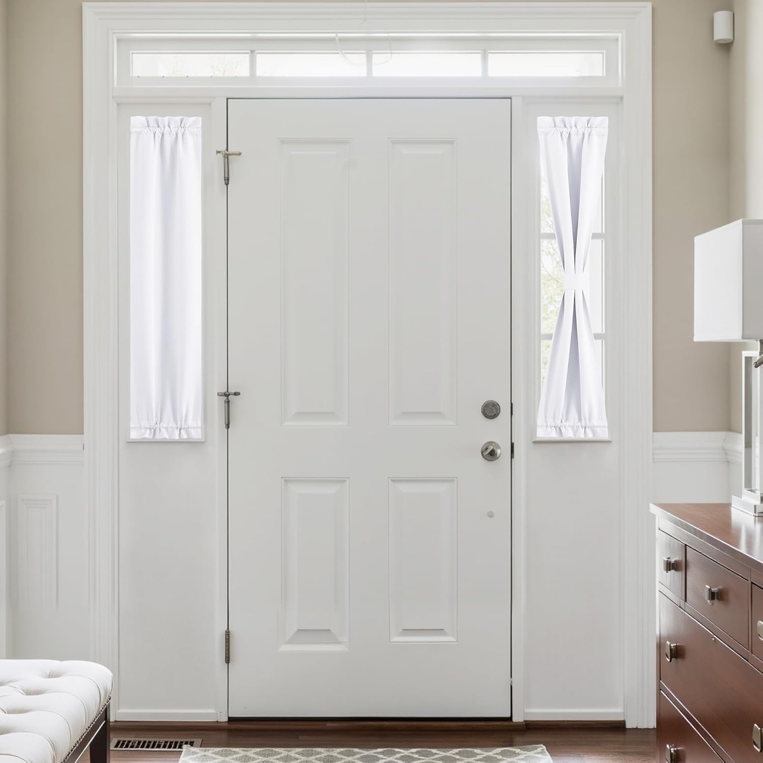Blackout Side Door Curtain Polyester 12×40 Inches Privacy Shade Insulated
