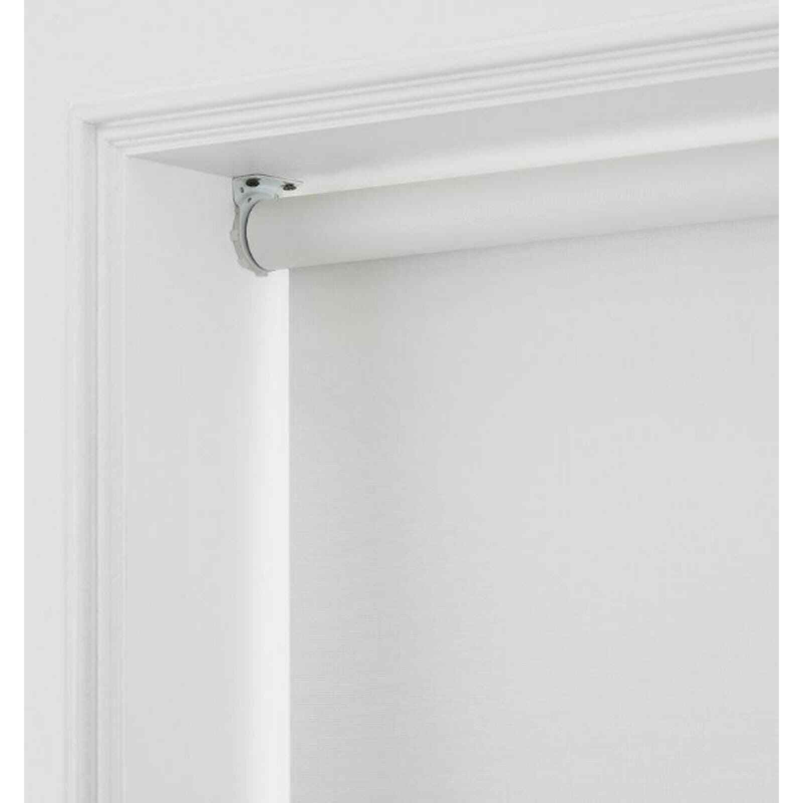 White Cordless Blackout Vinyl Roller Shade 55.25 in. W x 78 in. L +Free Shipping