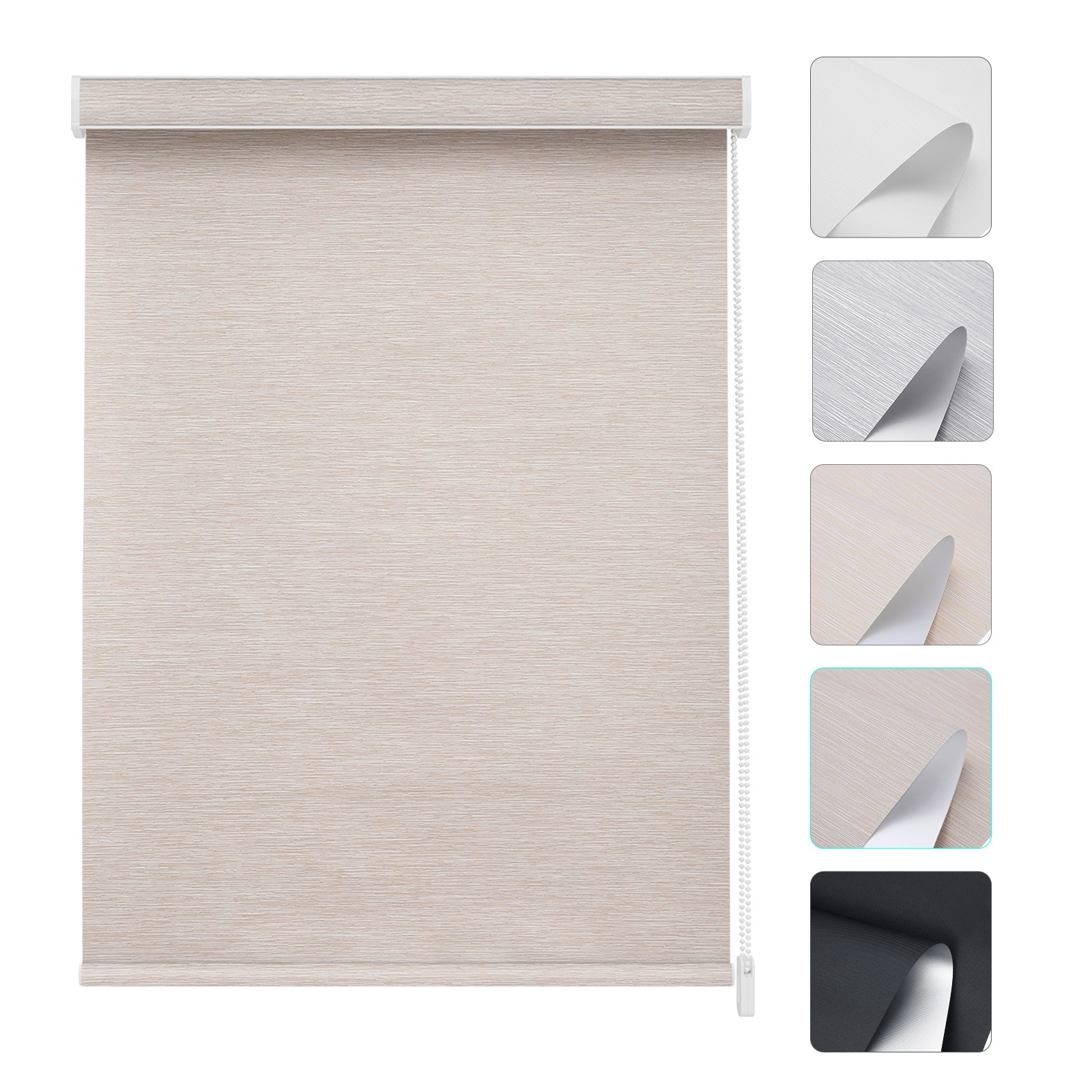 Changshade Corded Blackout Room Darkening Roller Shades Window Blinds Curtains