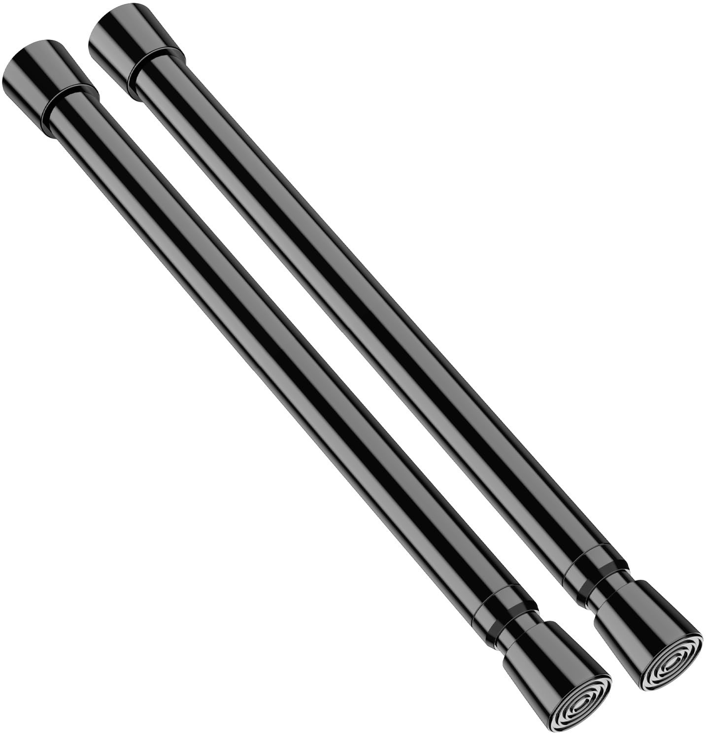 2pcs Spring Tension Rods Adjustable 26 to 39 inch Small Tension Curtain Rod No D