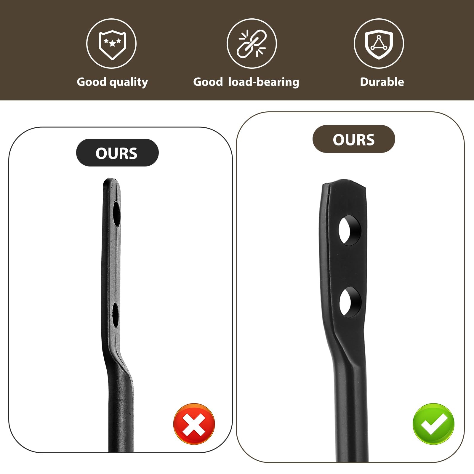 8 Pcs Curtain Holdbacks, Curtain Tiebacks, Curtains Wall Hooks, Black Curtains