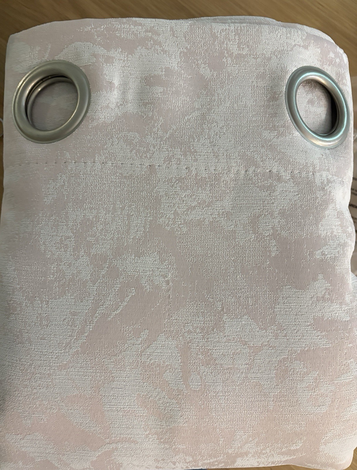 ONE PANEL ONLY 100×84 Pink Jacquard Blackout Curtain Panel