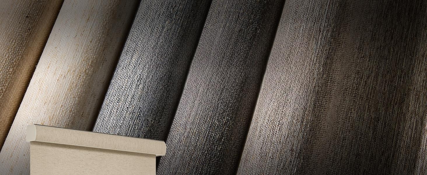 Blackout Beige Linen Natural Woven METechs Custom Size Cordless Roller Shades