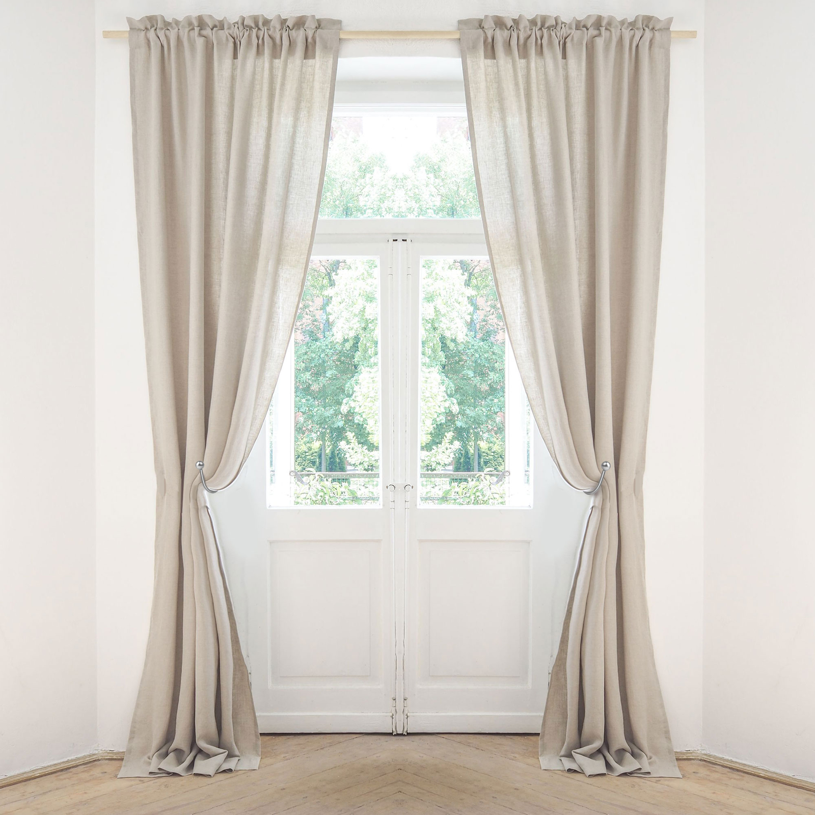 4x Curtain Holdback Curtains Holder Wall Mounted Drapery Tiebacks for Home Decor