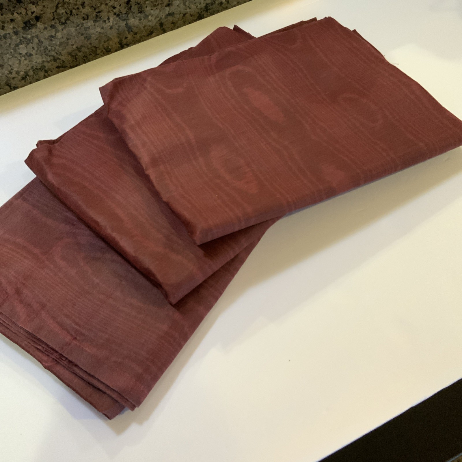 JCPenney Window Valances Burgundy Each 88 in Wide X 18 in Set Of 3