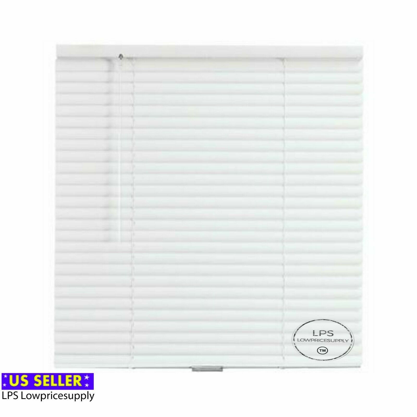 60″ W x 48″ H CORDLESS 1″ Vinyl Mini Blind White