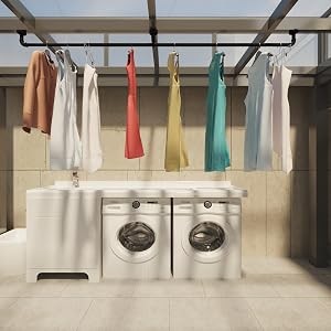 Black Curtain Rods 32 to 72 (3-6Ft) for Window: Outdoor – Industrial 1Inch Pole