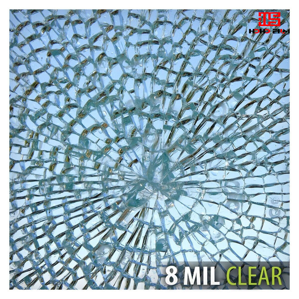 2MIL/4MIL Safety Window Film Shatter Proof Glass protection Home tint HOHOFILM
