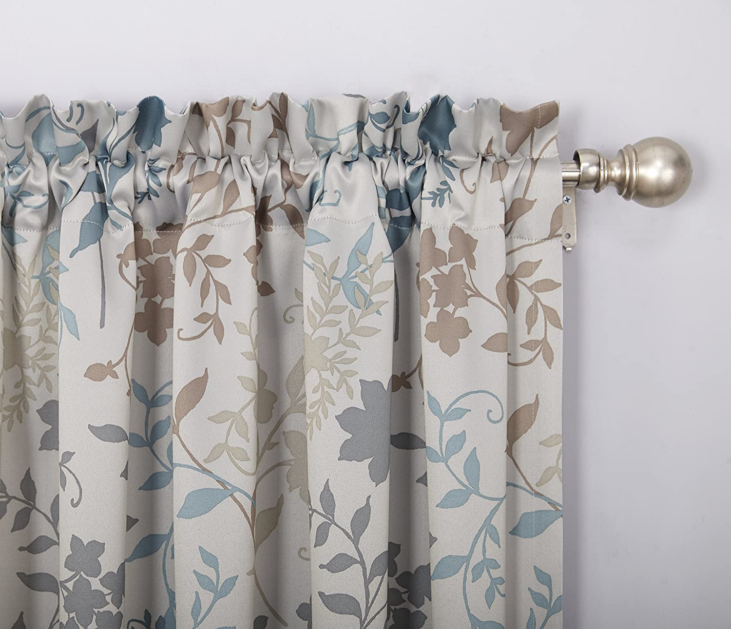 Cortinas Para Sala ahorro de energia panel de cornisa Estampado floral