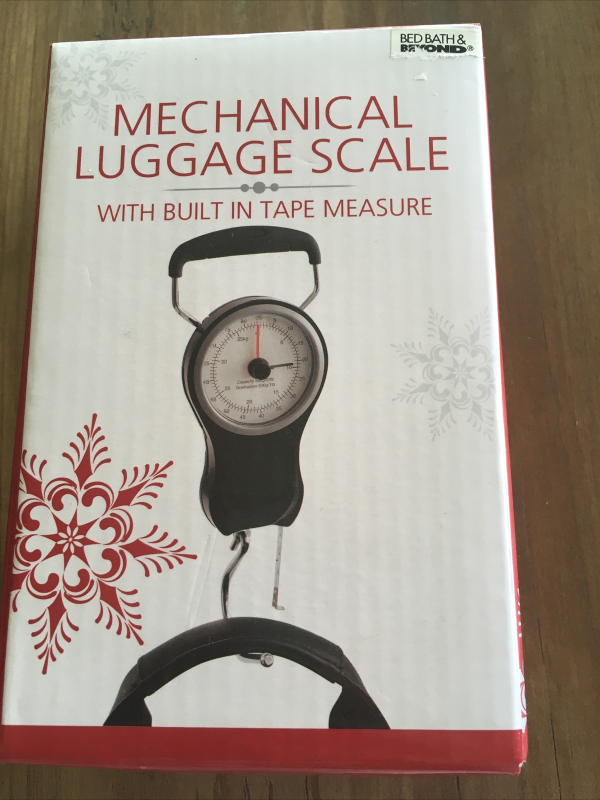 Mechanical Luggage Scale Built In Tape Measure NIB