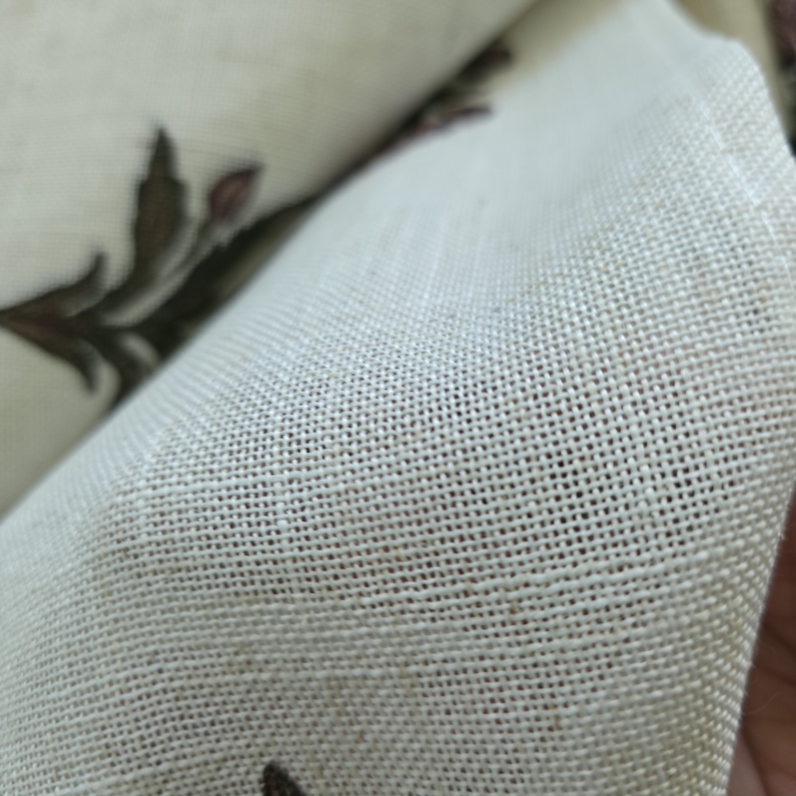 Botanical Medallion Linen Blend Drapes Set of 2 37×84 Floral Curtain Panels