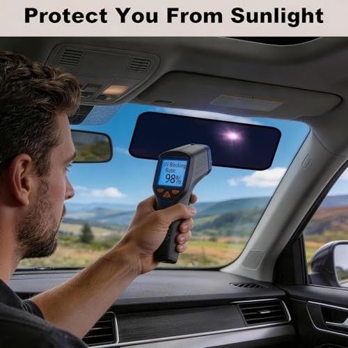 Car Window Shades 15.7×7 inches, Static Cling Anti-Glare Sun Shade for