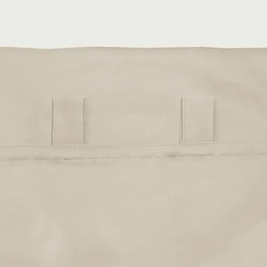 SNOWCITY Waterproof Curtain, Wide Tab Top Curtain Panel-Cream 100in W x 84 in L