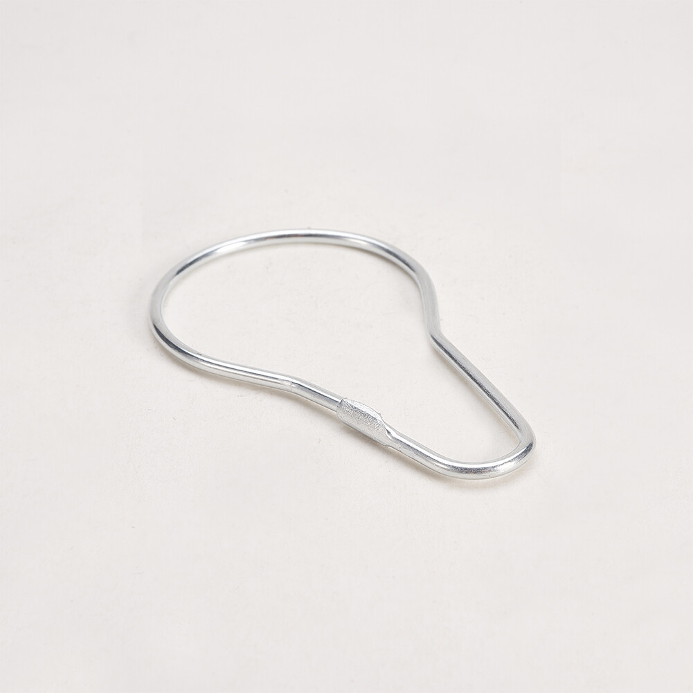 35mm Shower Curtain Rings Hooks Rustproof Bathroom Shower Rods Curtains Silver