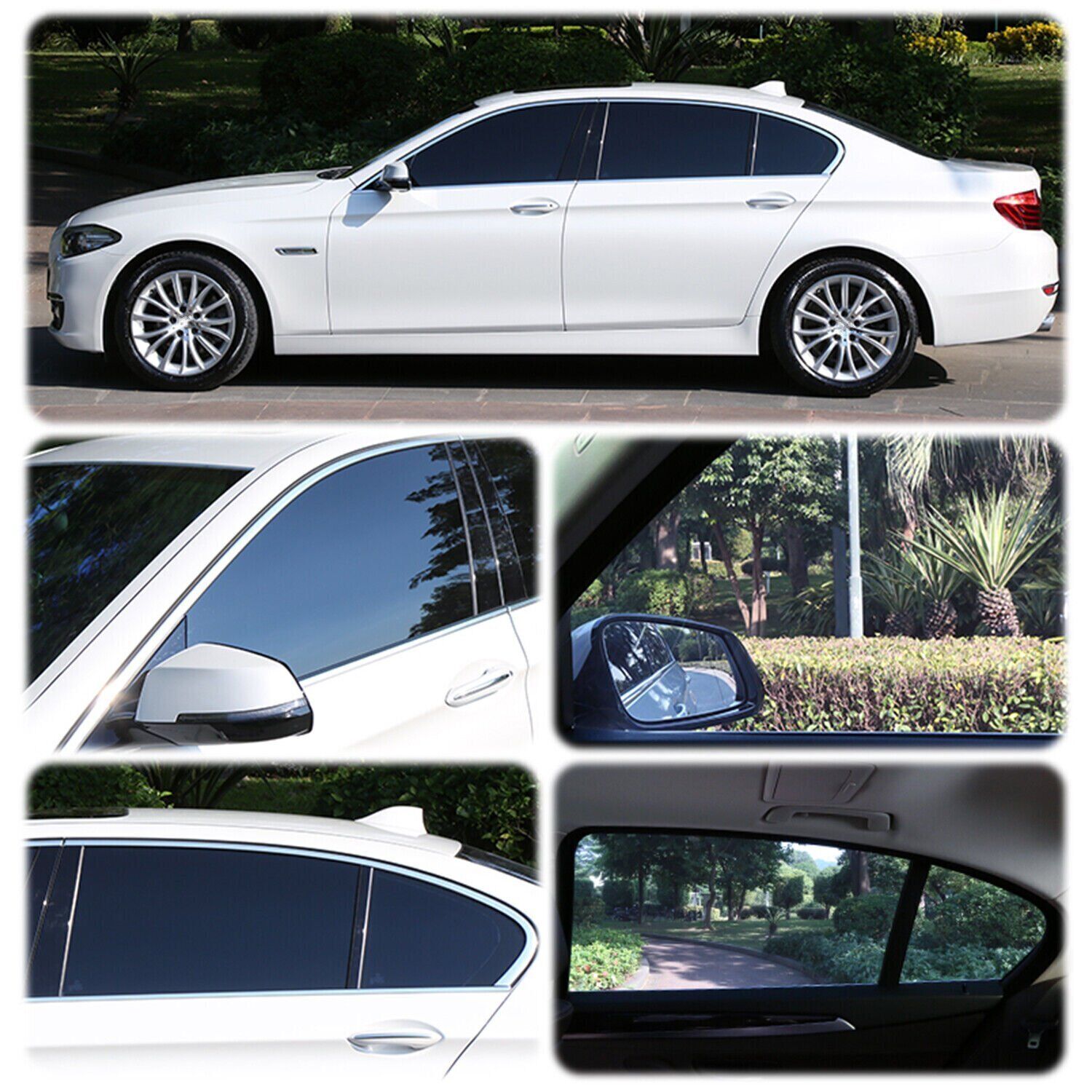 5%/15%/25%/35% VLT Uncut Window Roll Tint Film 20″ x 10ft Car Home Office Glass