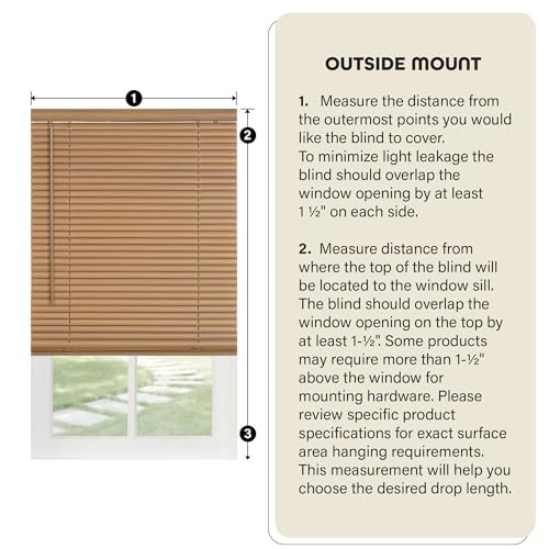 Cordless GII Morningstar 1″ Light Filtering Mini Blind 28″W x 64″H Pearl White