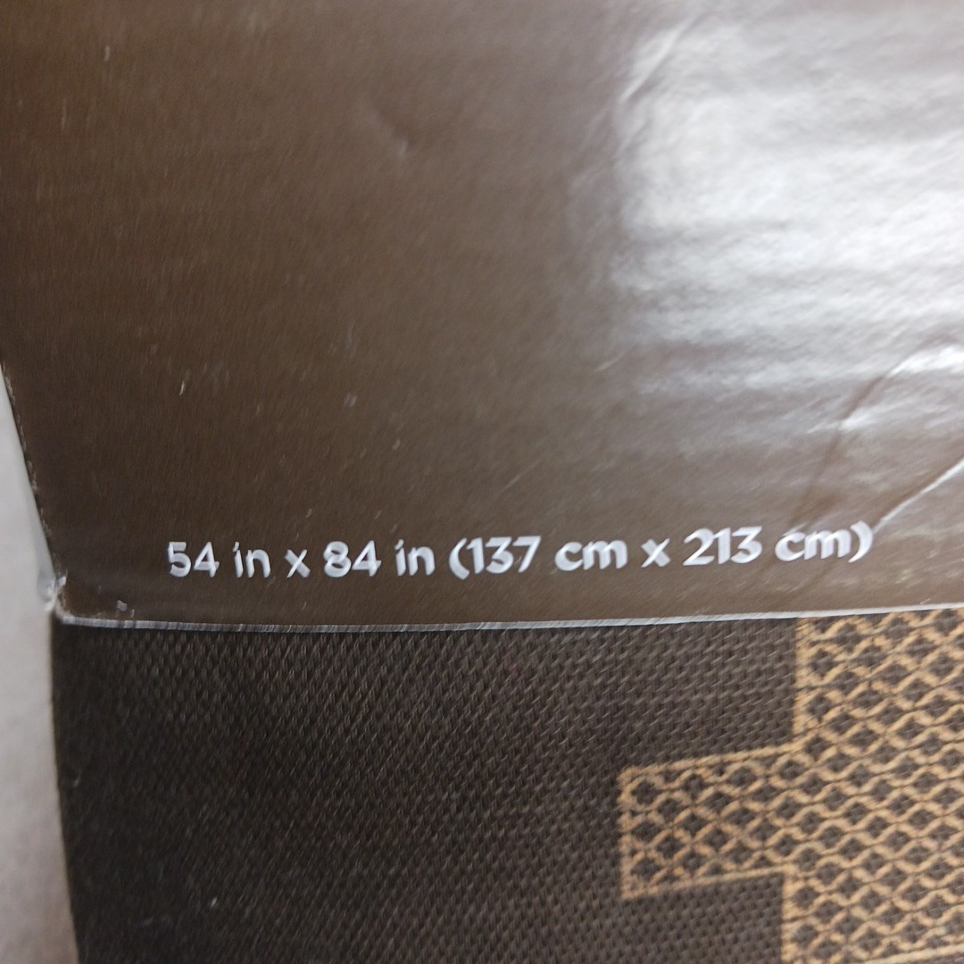 Nate Berkus INCA Pattern 54 x 84″ Brown Cotton Window Panel Drape Curtain x1 NWT