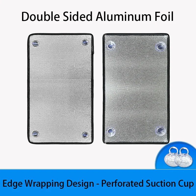 Blackout Window Film Sun Shade Insulation Foil UV Protection Curtain Cover