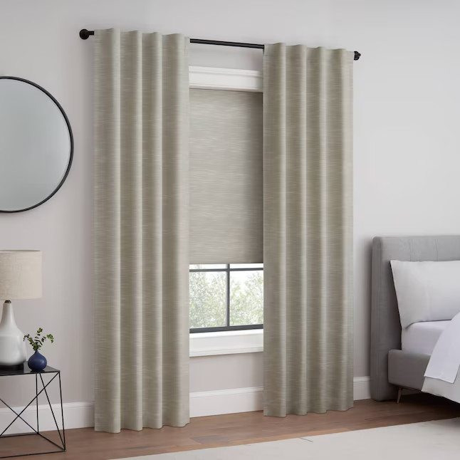 New Eclipse 27in x 64in Linen Blackout Cordless Roman Shade Pack of 4 Shades S3